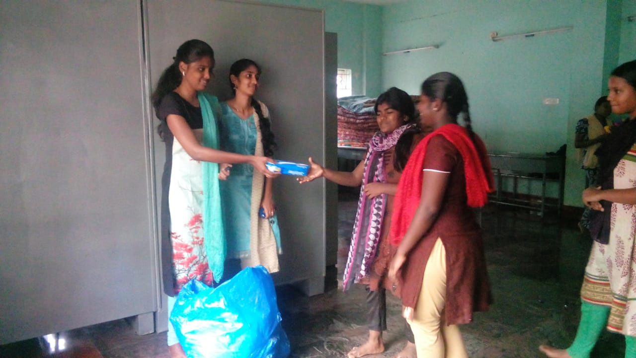 Napkin Distribution to Orphanage Home at Ondipudur